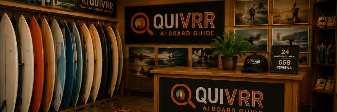 Quivrr surfboard manufacturers editorial artwork